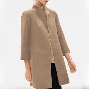 EILEEN FISHER Organic Linen Silk Coat Size PS/PP